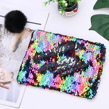 Load image into Gallery viewer, Rainbow Sequin Makeup Bag
