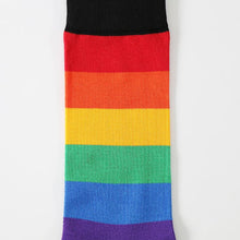Load image into Gallery viewer, Rainbow striped socks for men women unisex
