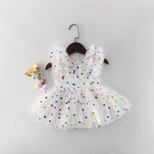 Load image into Gallery viewer, Colorful Polka Dot Baby Dress
