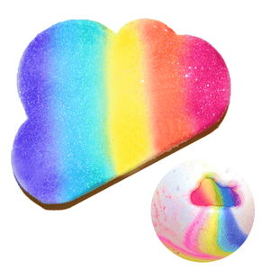 Rainbow Cloud Bath Bomb - Rainbow Diva