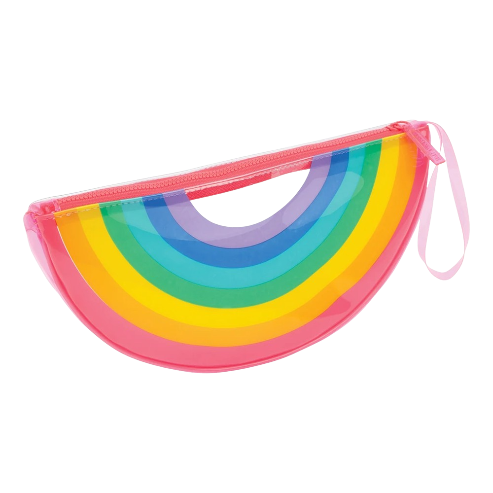 Rainbow Transparent Resin Makeup Bag